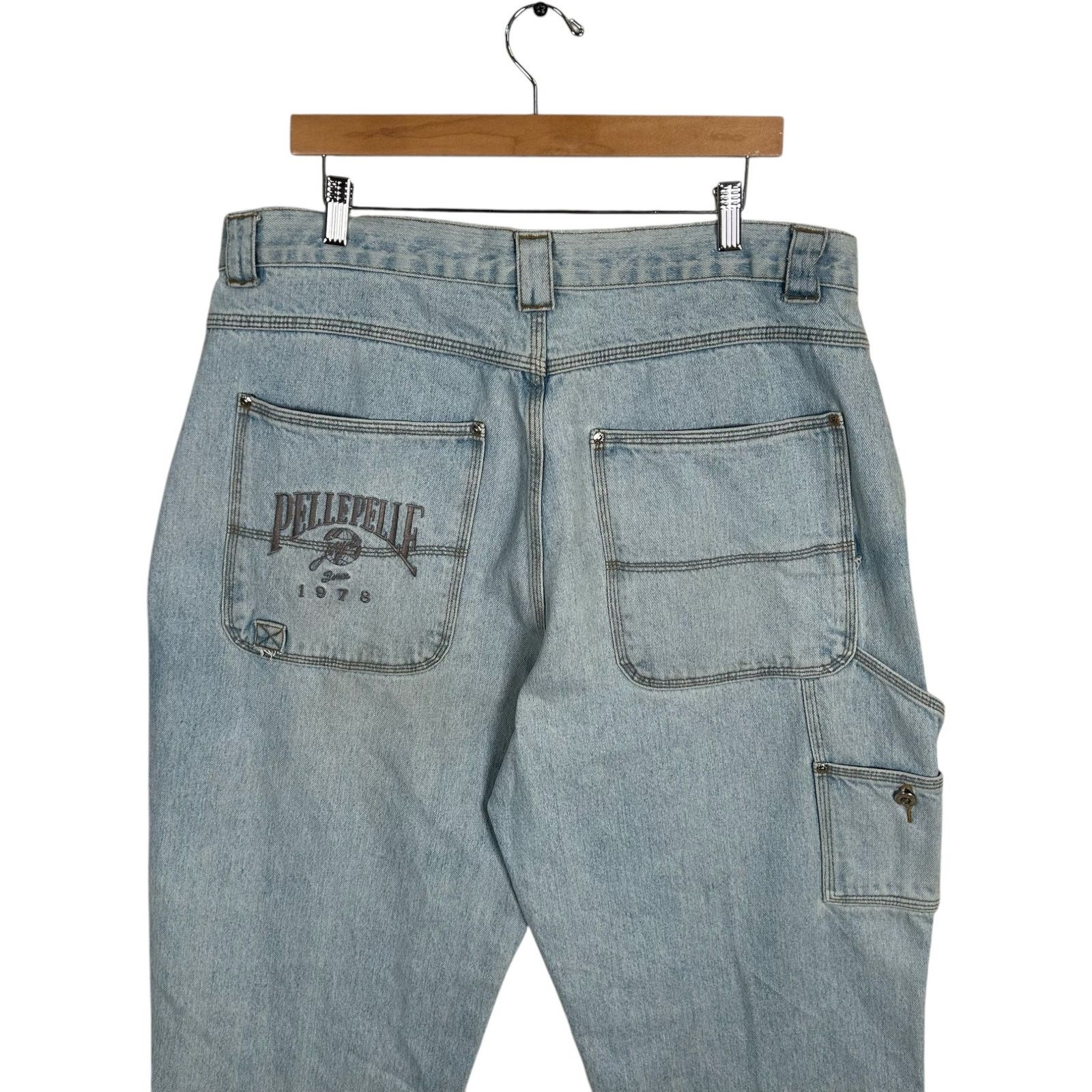 Pelle Pelle Y2K Pelle Pelle Straight Leg Denim Carpenter Pants 38 Size US 38 / EU 54 - 6 Thumbnail
