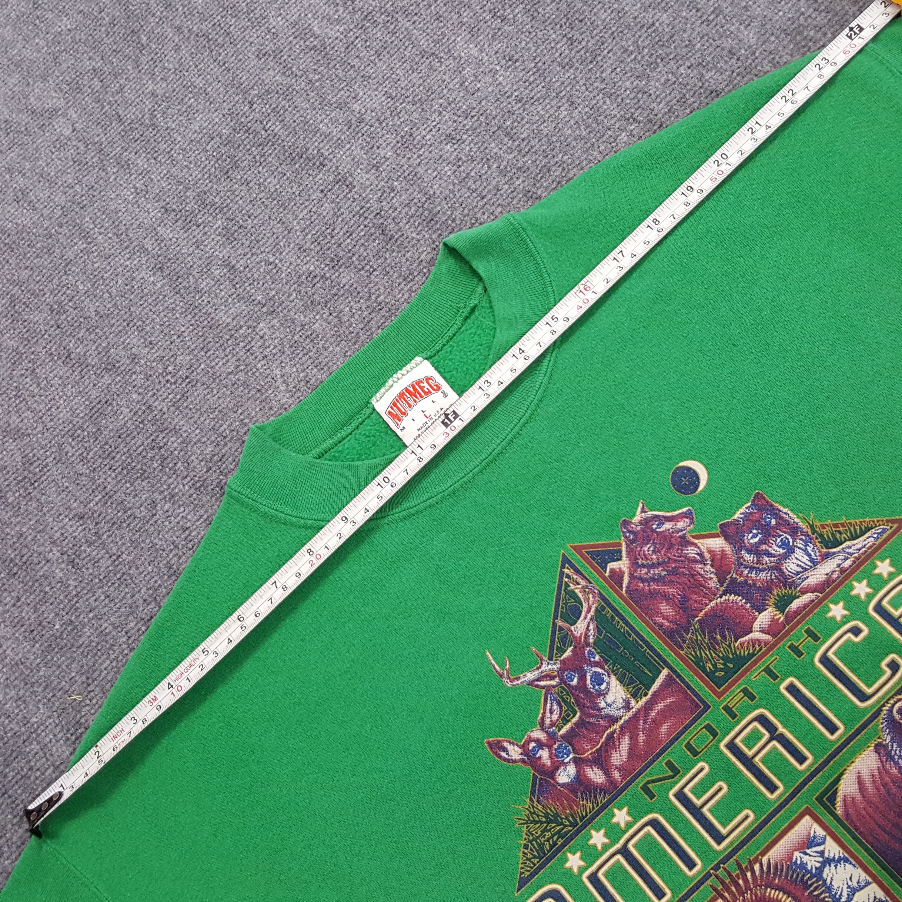 Nutmeg × Vintage Vintage 90's North American Nuture Animal Style Sweatshirt Size US L / EU 52-54 / 3 - 9 Thumbnail