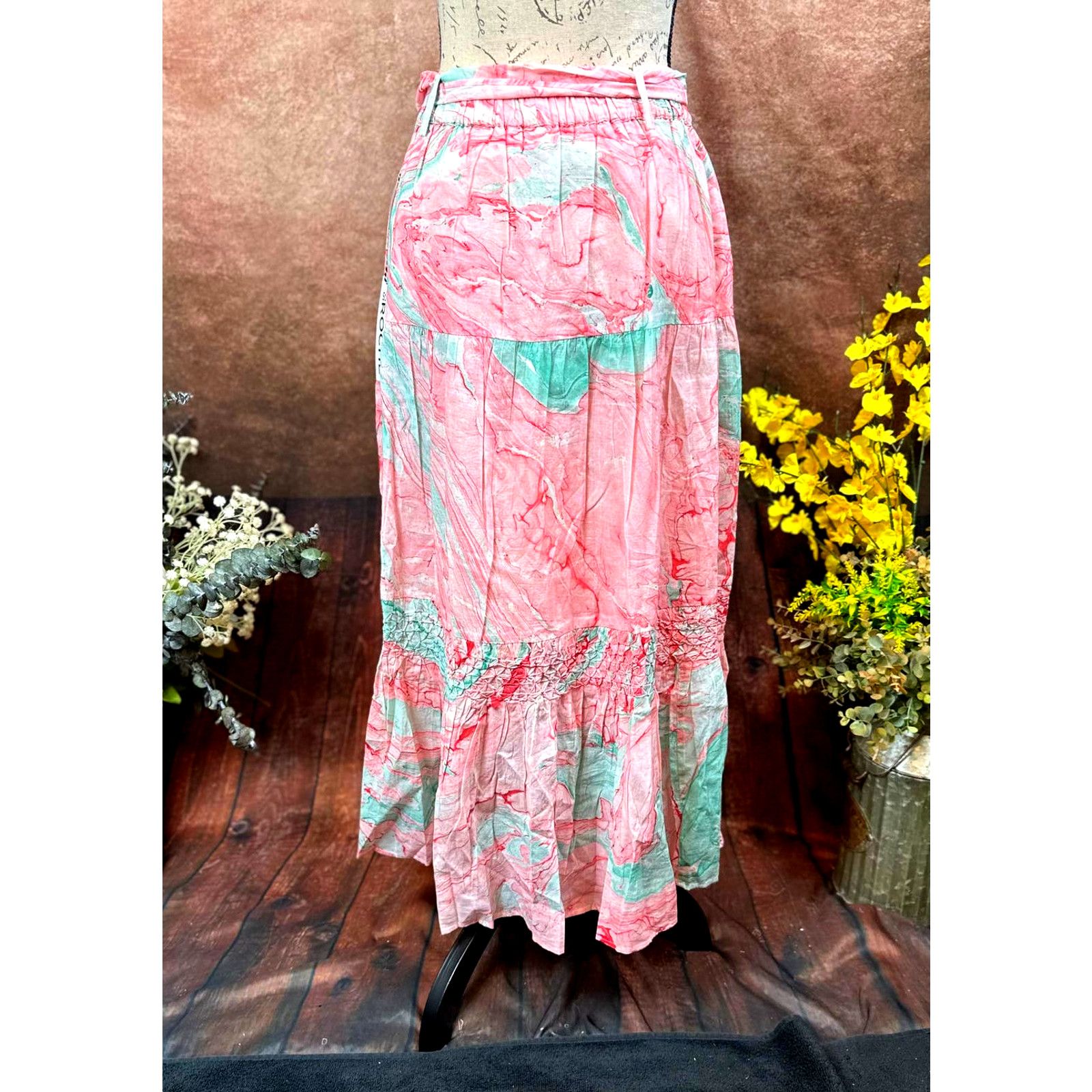 Other St Roche Selma Midi Skirt Pink Marbled size M Size 30" / US 8 / IT 44 - 4 Thumbnail