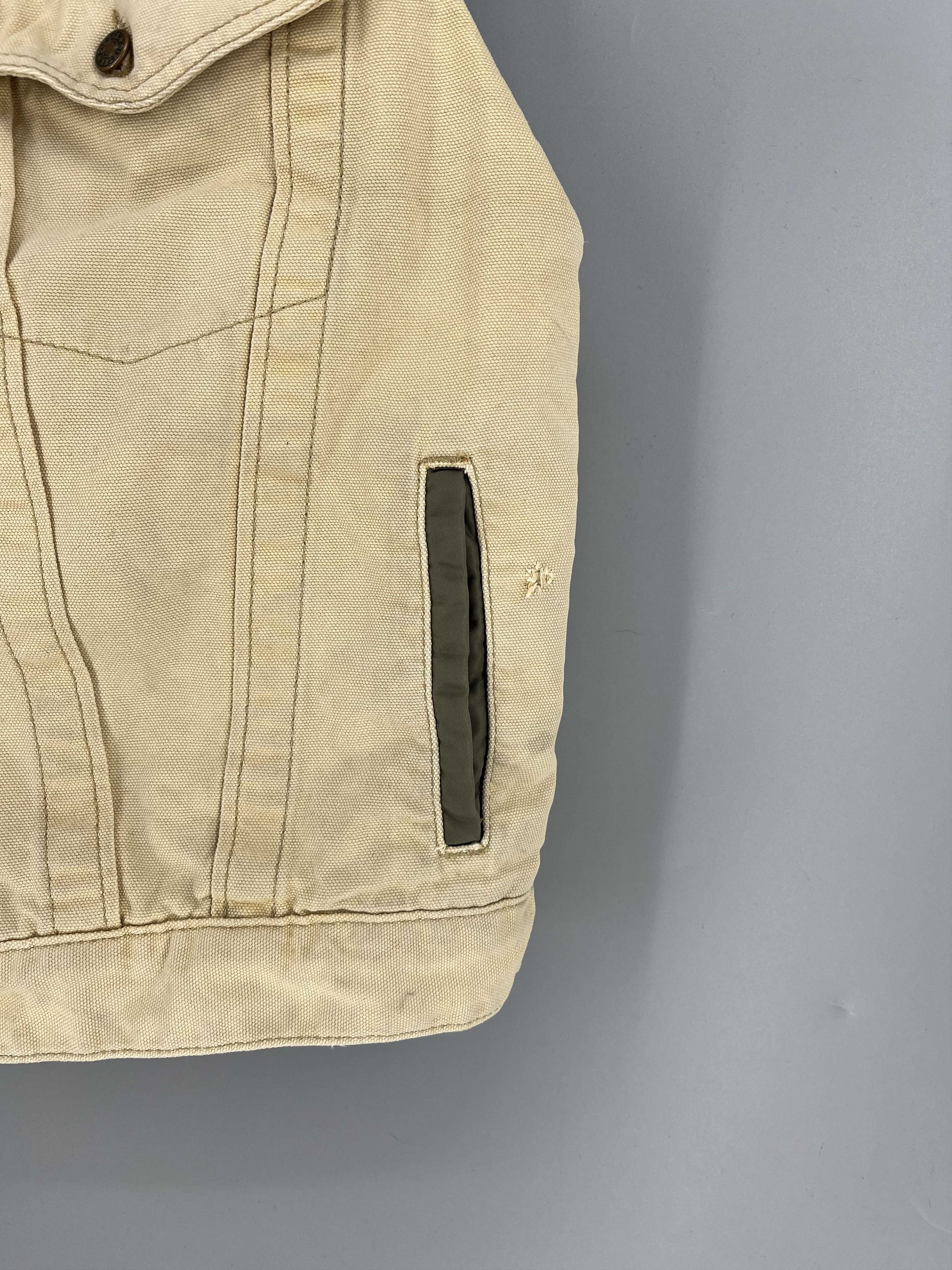 Diesel Vintage Diesel Vest Mens M Made In Italy Beige Canvas Size US M / EU 48-50 / 2 - 7 Thumbnail