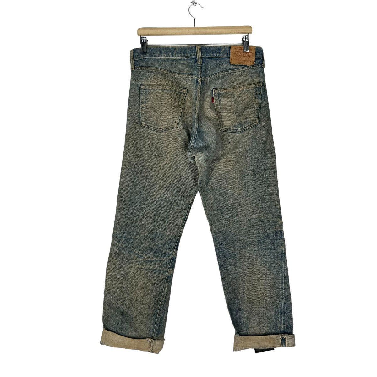 Levi's ☀️80s LEVI’S 501 RINDEN 524 PATCHWORK DENIM JEANS PANTS Size US 34 / EU 50 - 12 Thumbnail