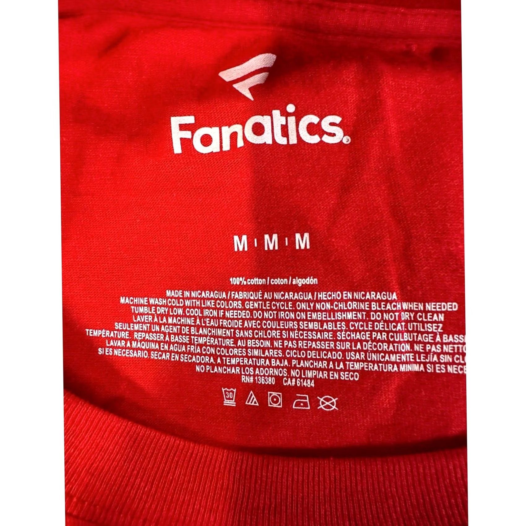 Vintage Fanatics Cleveland Guardians T-Shirt Mens M Red MLB Postseason Respect Tee Size US M / EU 48-50 / 2 - 4 Thumbnail