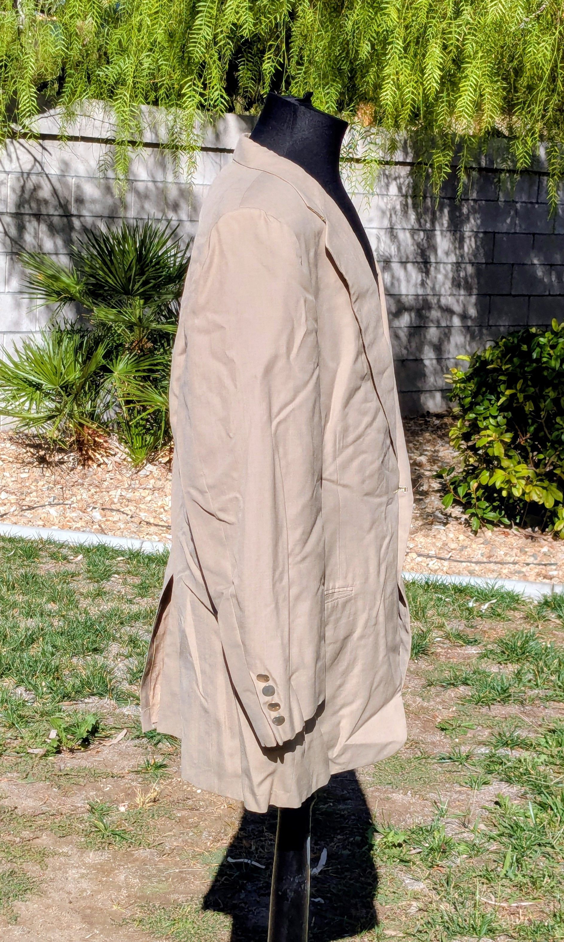 Tom James Vintage 1985 Tom James Custom Tailored 2-Button Blazer Coat Size 48S - 2 Thumbnail