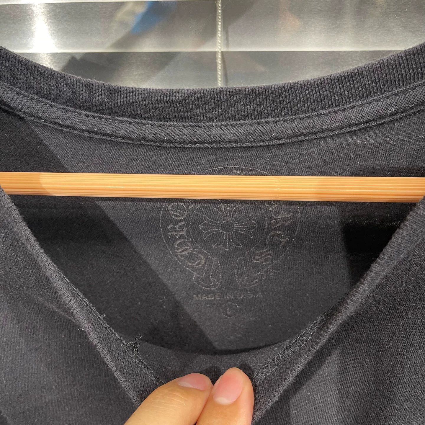 Chrome Hearts Chrome Hearts Black Cross SS Rainbow Phantom L 99N Size US L / EU 52-54 / 3 - 3 Thumbnail