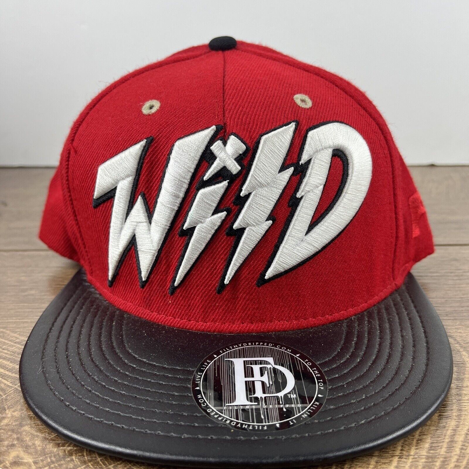 Other Wild Hat Wild Red Hat Adjustable Adult Size Hat Red Cap Size ONE SIZE - 5 Thumbnail
