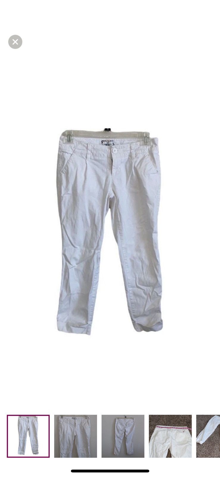 American Eagle Outfitters American eagle outfitters cropped white pants size 4 Size 27" / US 4 / IT 40 - 1 Thumbnail