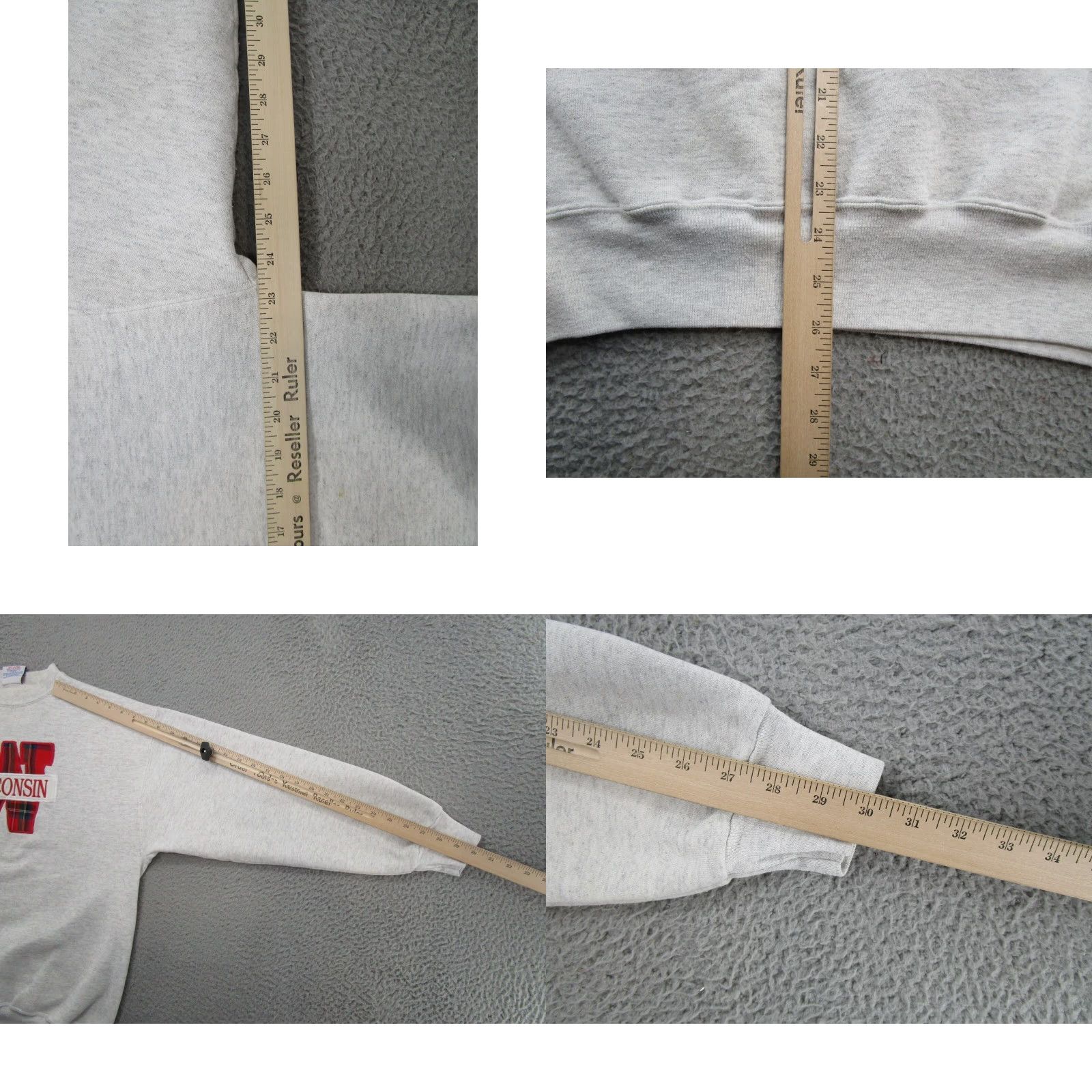 NCAA VTG University Badgers Crable Pullover Sweatshirt Shirt L Mens Multicolor Hooded NCAA All Seasons Size US L / EU 52-54 / 3 - 8 Thumbnail