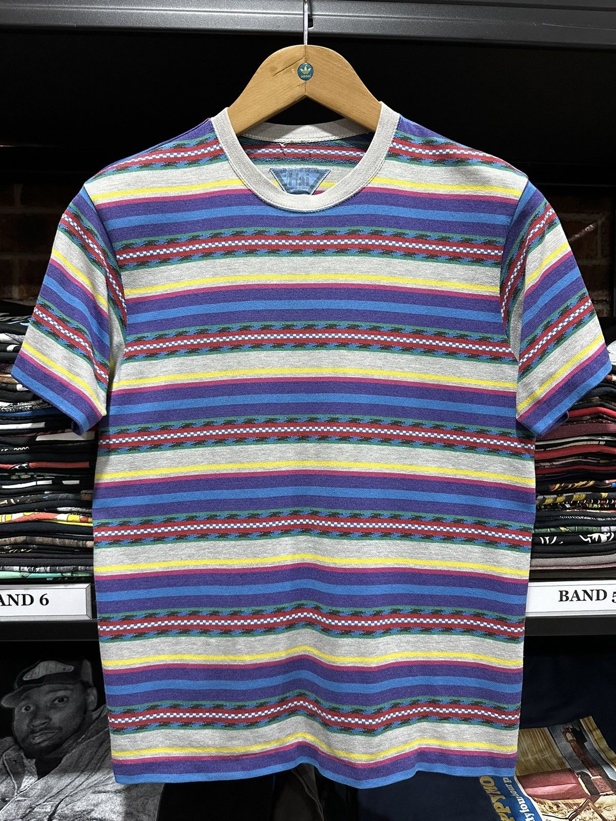 Hai Sporting Gear Vintage Issey Miyake Studio Stripe Tee Size US M / EU 48-50 / 2 - 1 Thumbnail