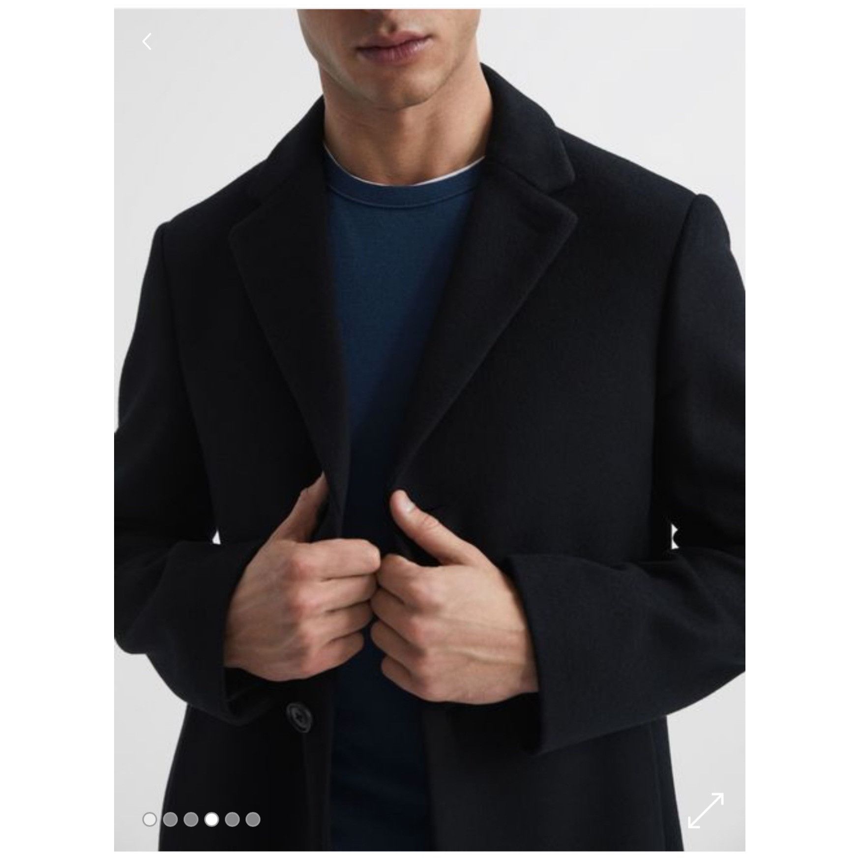 Reiss REISS GABLE SINGLE BREASTED MENS OVERCOAT- NWOT Size XXL Size US XXL / EU 58 / 5 - 2 Thumbnail