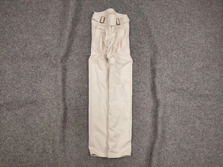 Sezane Sezane Paris Design Beige Denim Jeans with belt Size 34" / US 12 / IT 48 - 1 Thumbnail