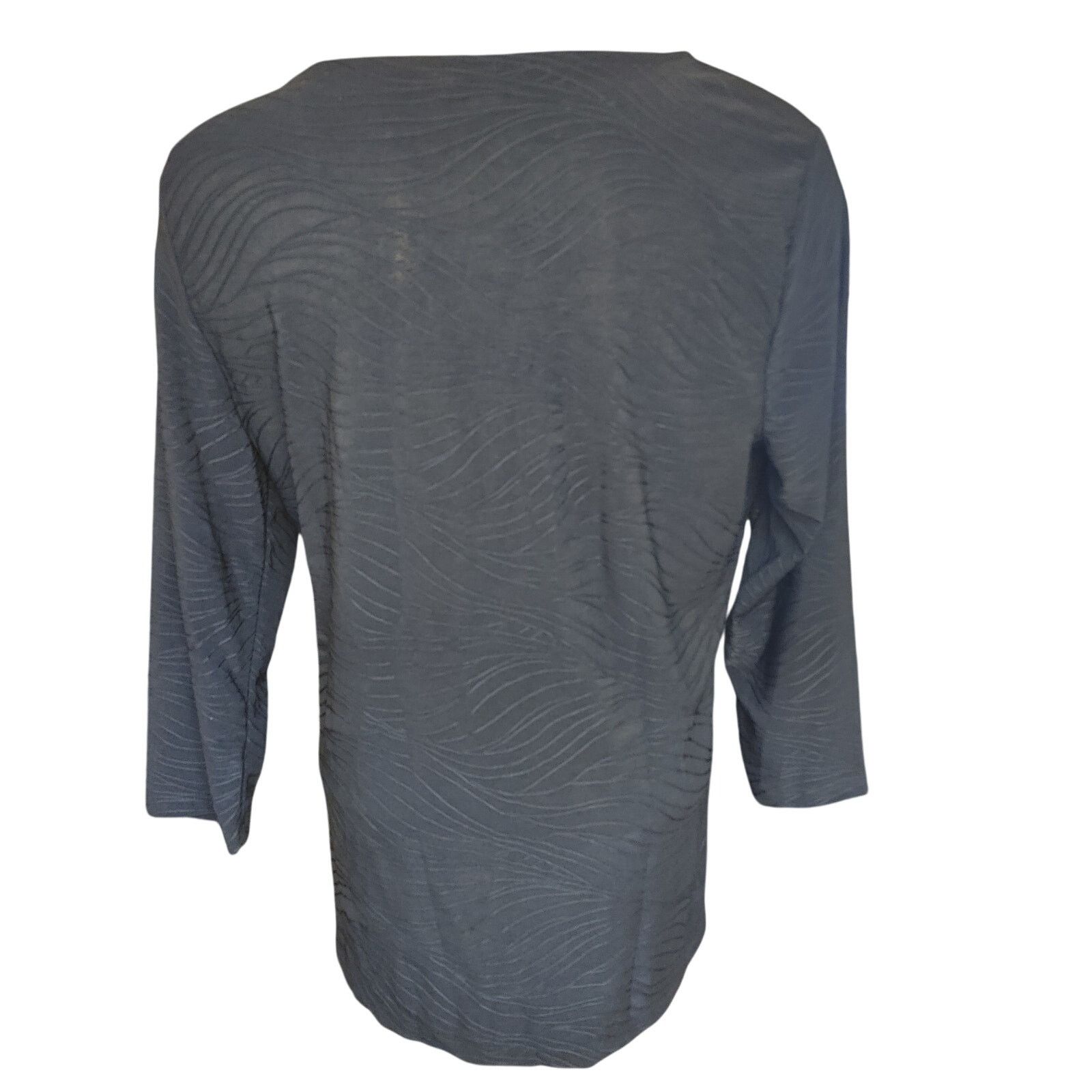 Other JM Collections Women's LG Black Long Sleeve Casual Top Size L / US 10 / IT 46 - 2 Thumbnail
