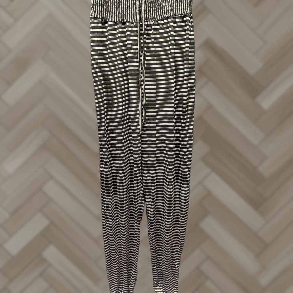 O'Neill O’Neill Jumpsuit Women’s Black Beige Striped Sleeveless Size Large Size 28" / US 6 / IT 42 - 1 Thumbnail