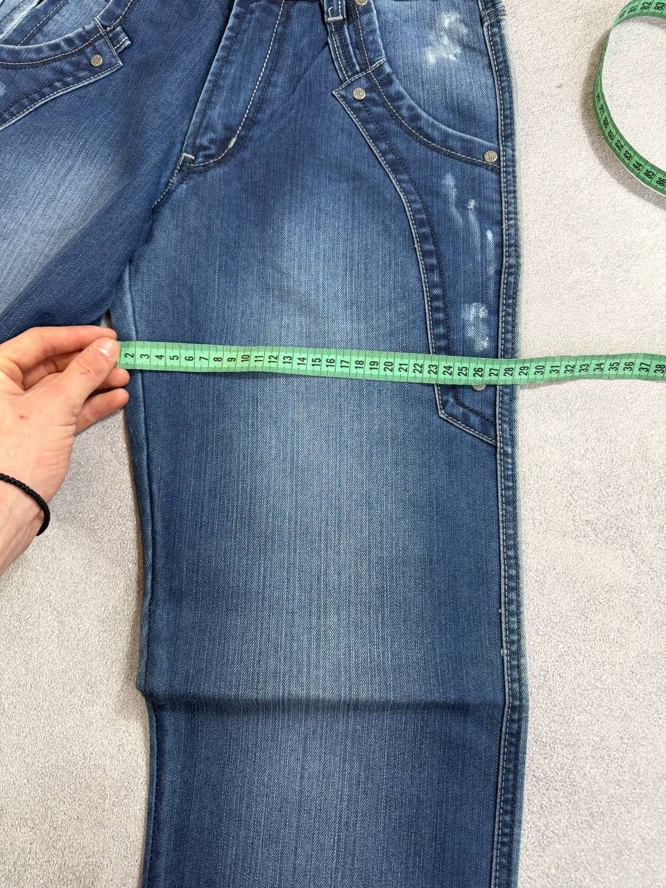 Hedi Slimane 00s Hedi Slimane Dior Style Archive Baggy Y2K Denim jeans Size US 31 - 13 Thumbnail