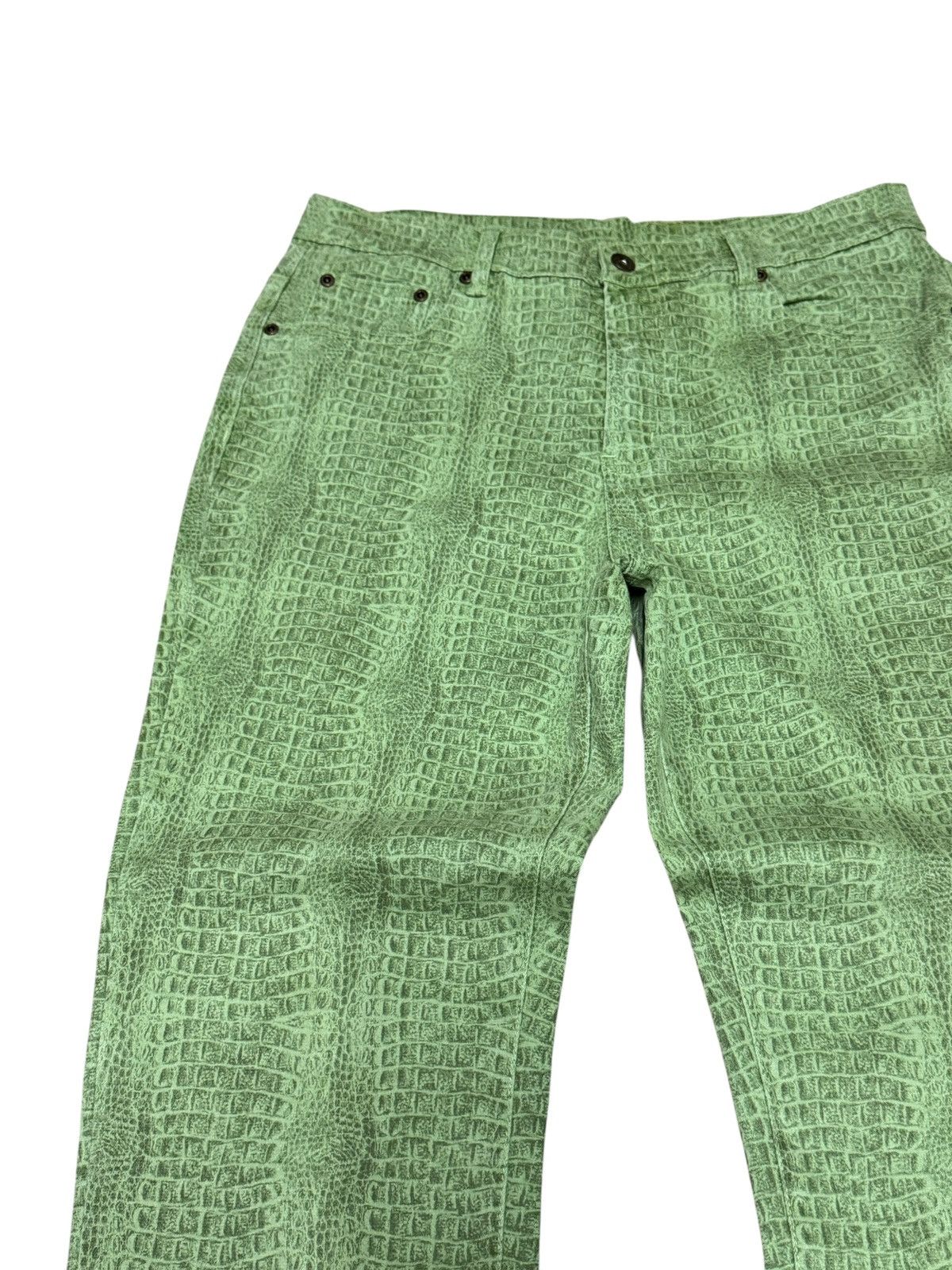 If Six Was Nine Vintage DIANE GILMAN Elastic Snake Design Pants Size US 30 / EU 46 - 4 Thumbnail
