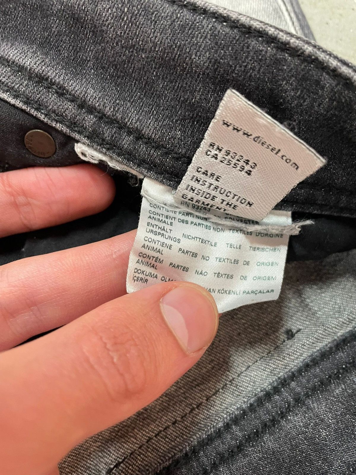 Diesel Diesel Jeans Black/White Denim Size US 32 / EU 48 - 14 Thumbnail