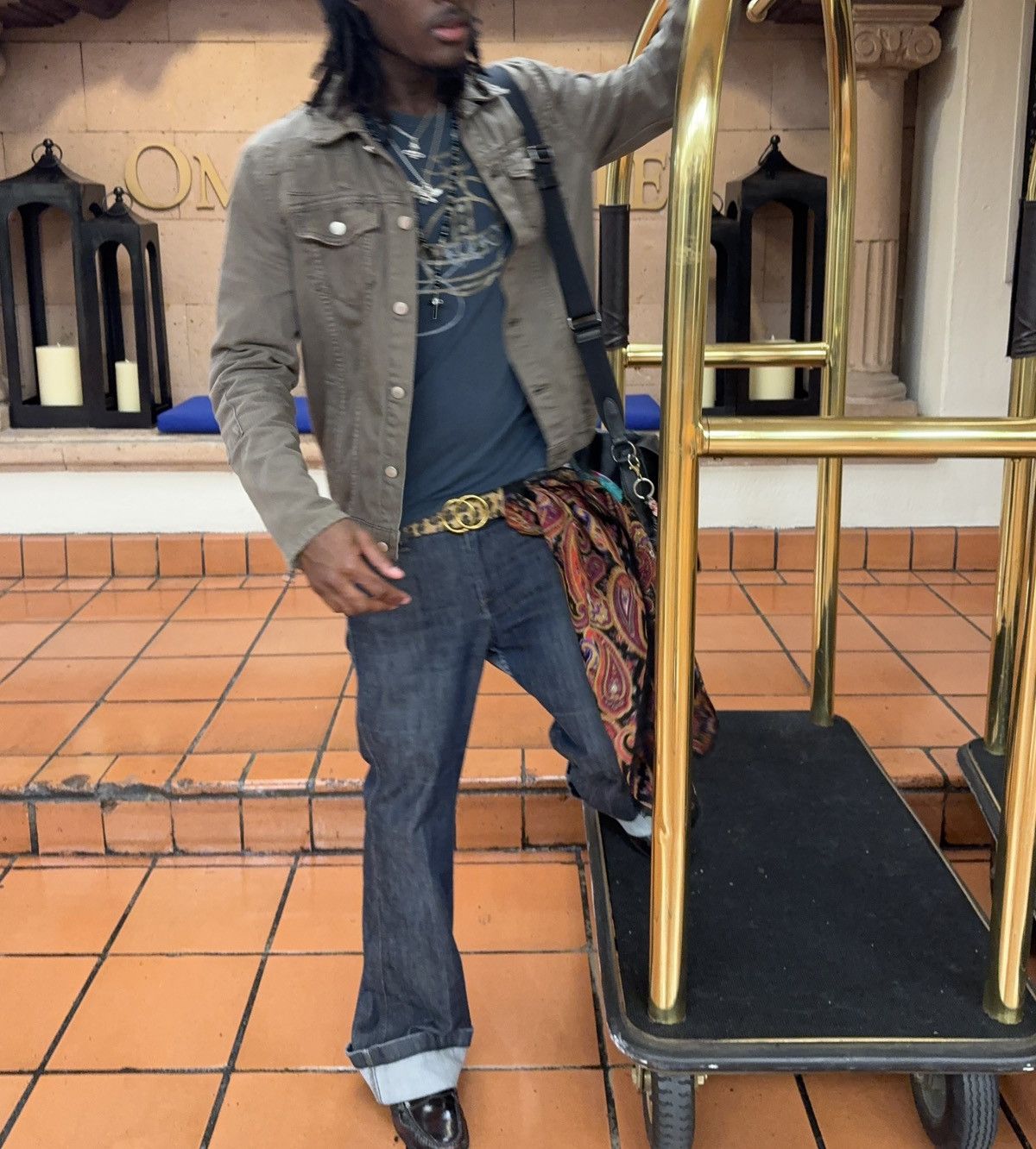 Other If Six Was Nine Style Raw Denim Flared Jeans Size US 30 / EU 46 - 3 Thumbnail