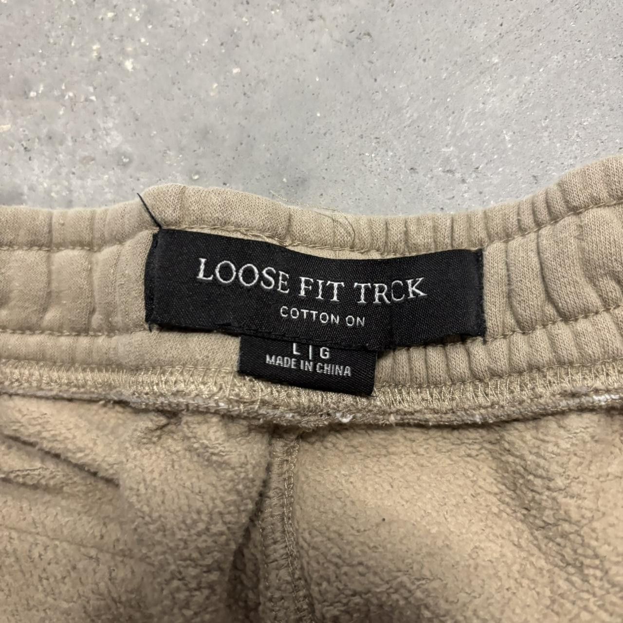 Japanese Brand × Vintage Crazy Vintage Y2K/2000s Baggy Cream Skater Essential Cargo Sweatpants! Size US 32 / EU 48 - 7 Thumbnail