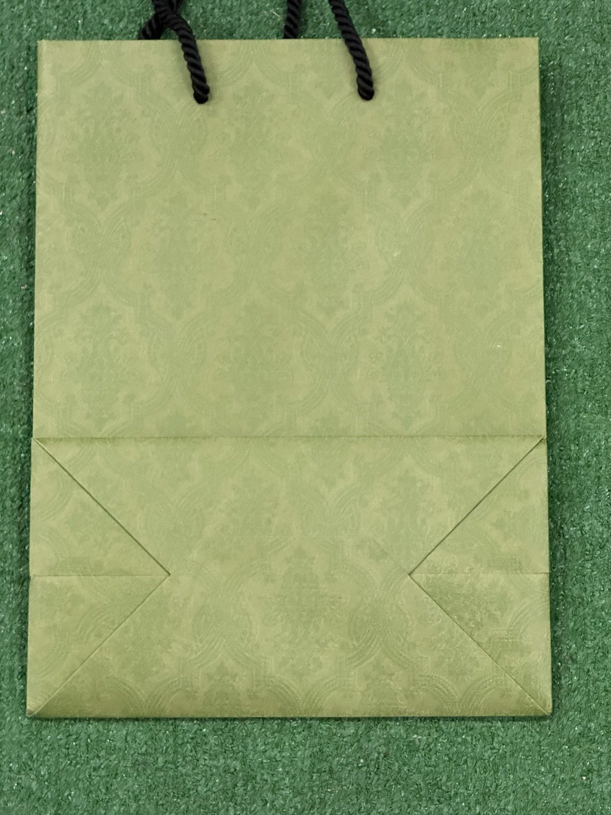 Gucci GUCCI Limited Edition Green Brocade Shopping Bag Size ONE SIZE - 4 Thumbnail