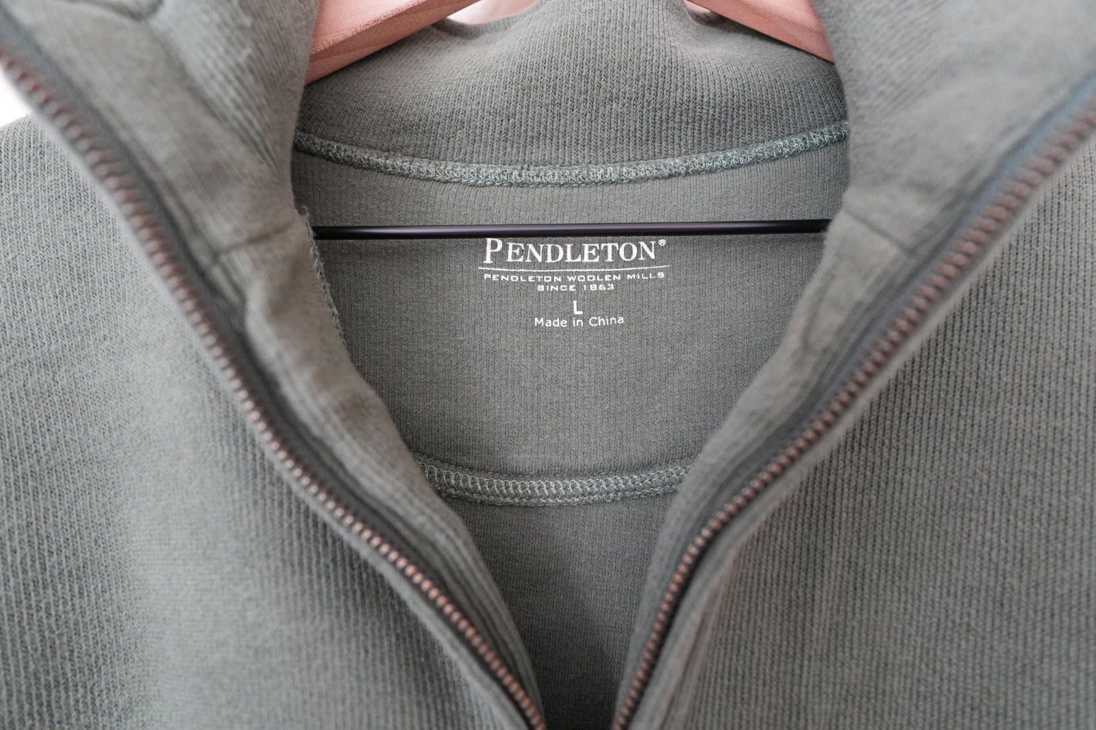 Pendleton Pendleton Sweater Men's L Green 1/4 Zip Cotton Size US L / EU 52-54 / 3 - 4 Thumbnail