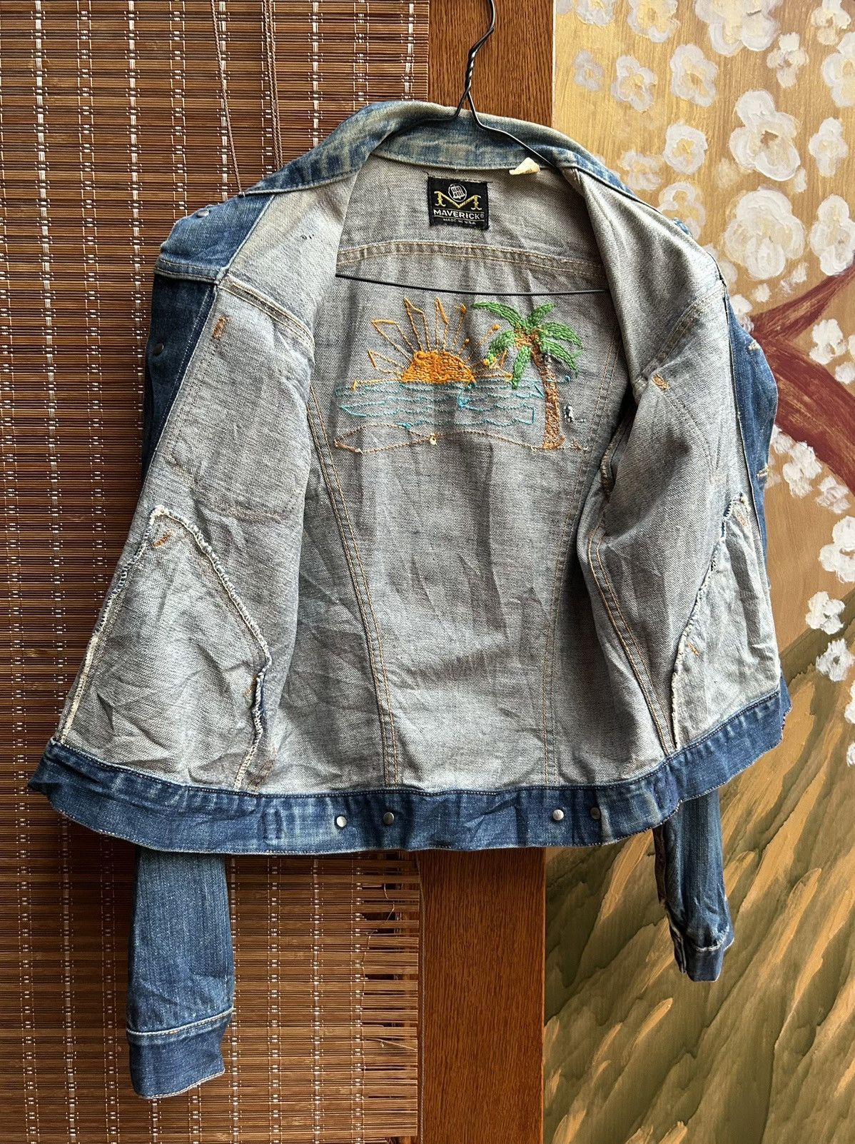Wrangler 60s Maveric Blue Bell 3J03MJ Denim Jacket Embroidered Size US S / EU 44-46 / 1 - 5 Thumbnail