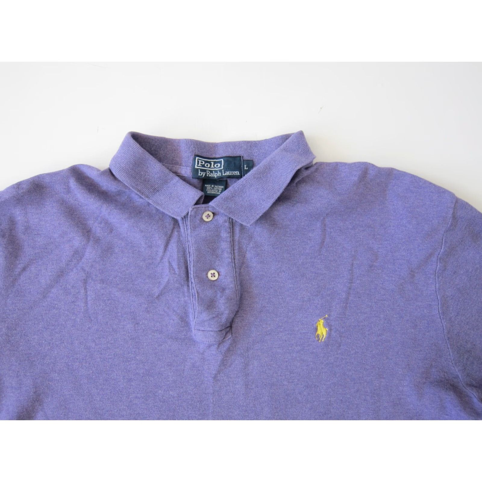 Polo Ralph Lauren Ralph Lauren Polo Shirt Men Large Purple Short Sleeve 100% Cotton Collared Polo Shirt Mens Large Purple Short Sleeve Polo Shirt Size US L / EU 52-54 / 3 - 4 Thumbnail