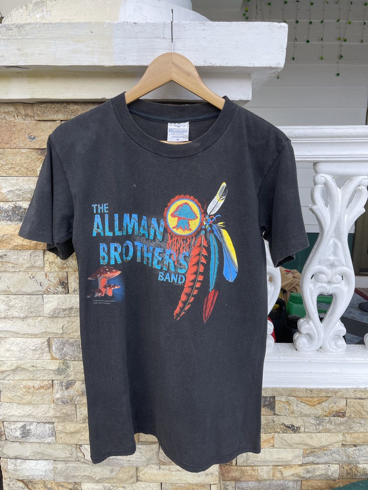 Band Tees Sun Faded🔥Vtg 1992 The Allman Brothers Band T-Shirt Size US M / EU 48-50 / 2 - 1 Thumbnail