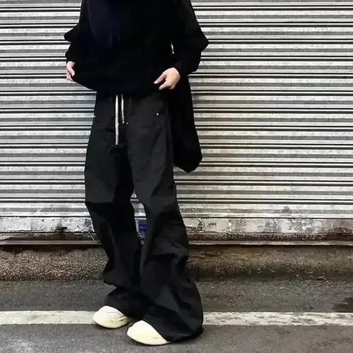 Japanese Brand × Vintage Streetwear Drawstring Cargo Trousers Pants y2k style Size US 32 / EU 48 - 1 Thumbnail