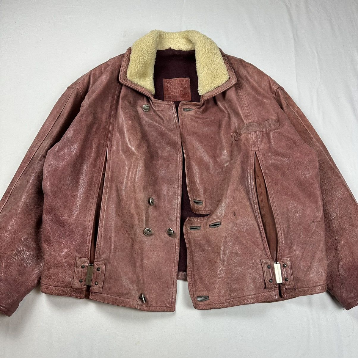 Marithe + Francois Girbaud Marithe + Francois Girbaud Leather Jacket Ruffo (1990s) Size US L / EU 52-54 / 3 - 4 Thumbnail