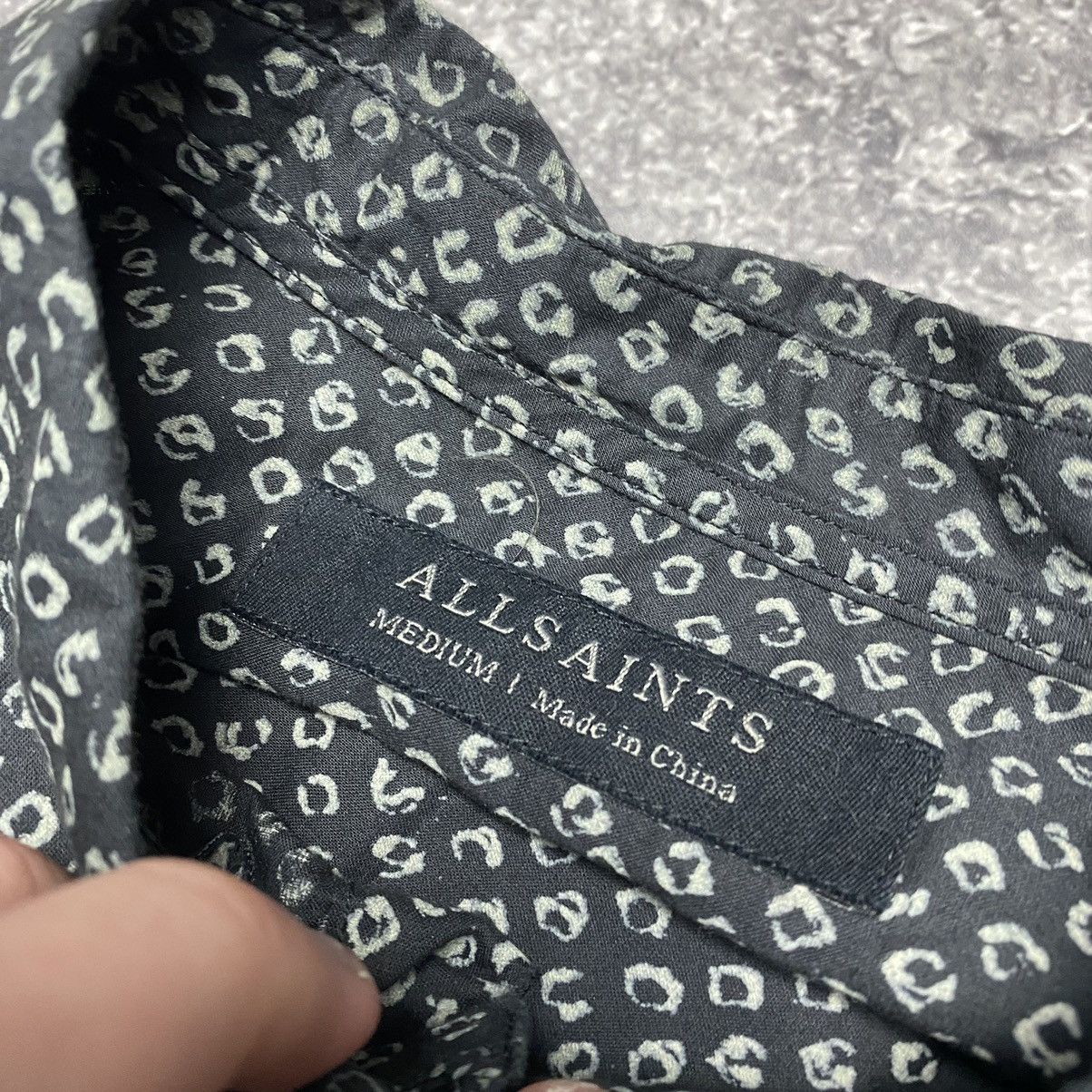 Other Men’s Allsaints Monogrammed y2k designer luxury shirt Size US M / EU 48-50 / 2 - 6 Thumbnail