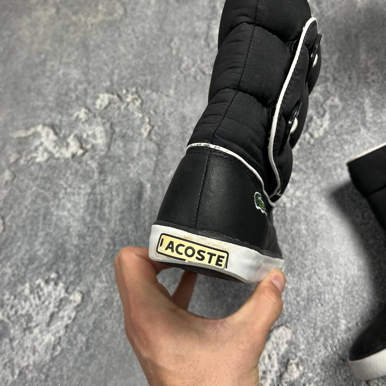 Lacoste Lacoste Womens Ankle Snow Boots Paded Black Designer Shoes Size US 6 / IT 36 - 15 Thumbnail
