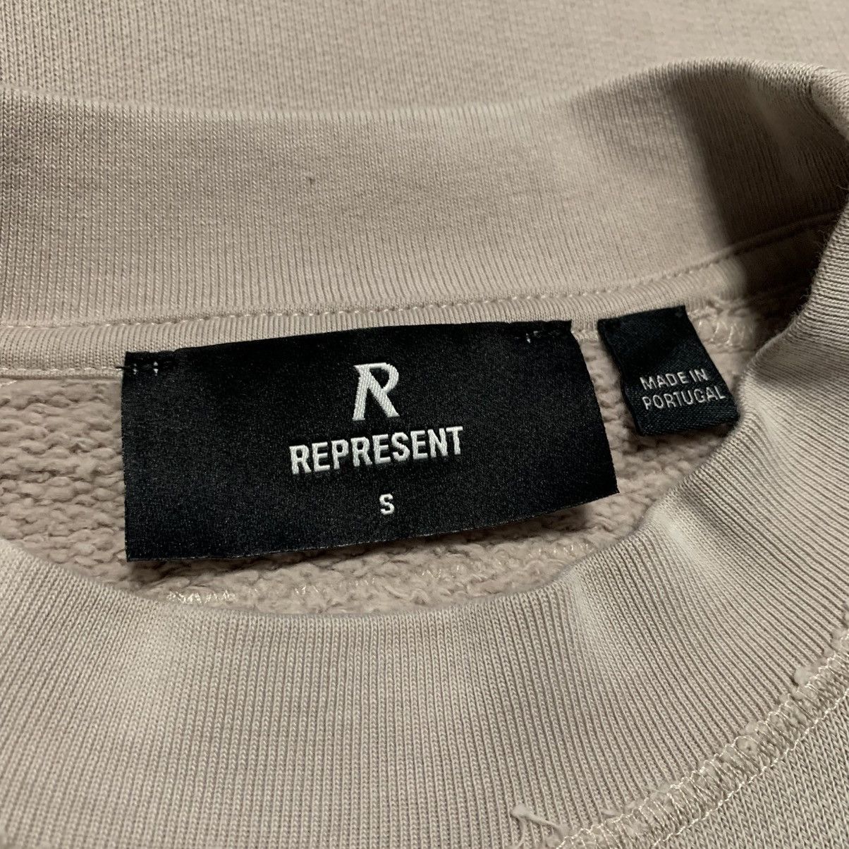 Represent Clo. Represent Small Stepped Hem Sweatshirt Sun Fade Oat Size US S / EU 44-46 / 1 - 4 Thumbnail