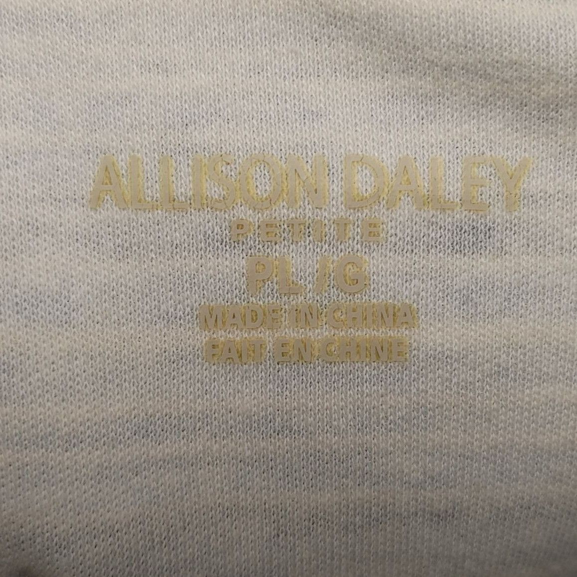 Other Allison Daley Women's Petite Blue Stripped Sweater LG Size L / US 10 / IT 46 - 3 Thumbnail