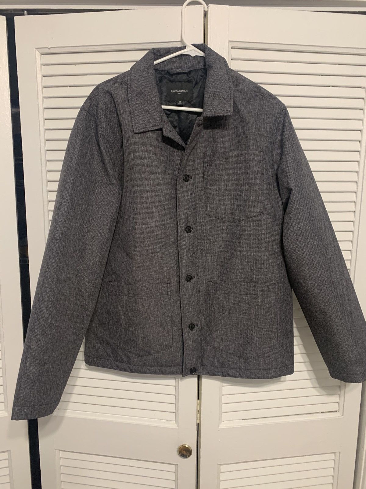 Banana Republic Gray Banana Republic Button-Up Jacket Size US M / EU 48-50 / 2 - 1 Thumbnail