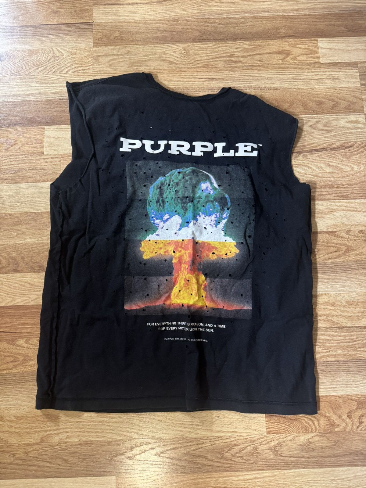 Purple Brand Purple Brand Cutoff Shirt Size US M / EU 48-50 / 2 - 1 Thumbnail
