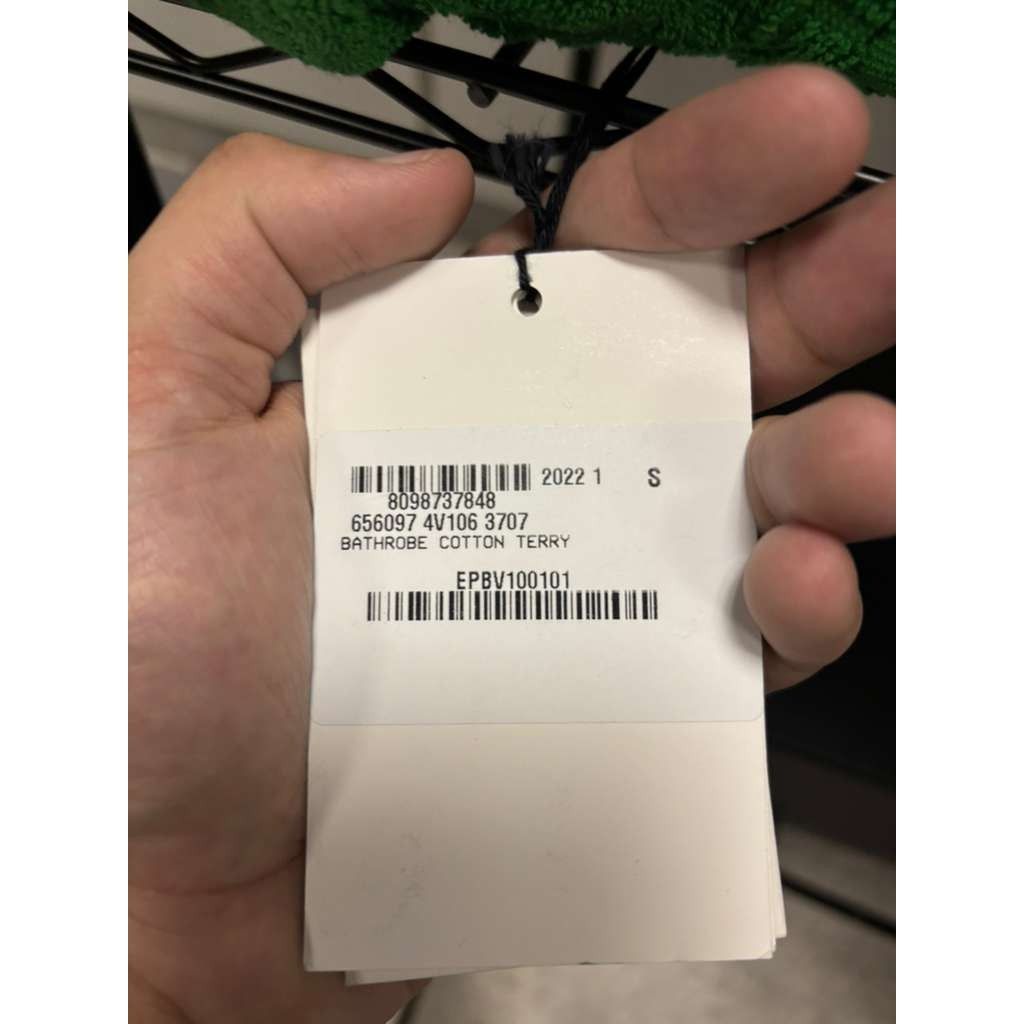 Bottega Veneta o1rshd1 Bathrobe Cotton Terry in Grass Size US S / EU 44-46 / 1 - 18 Thumbnail