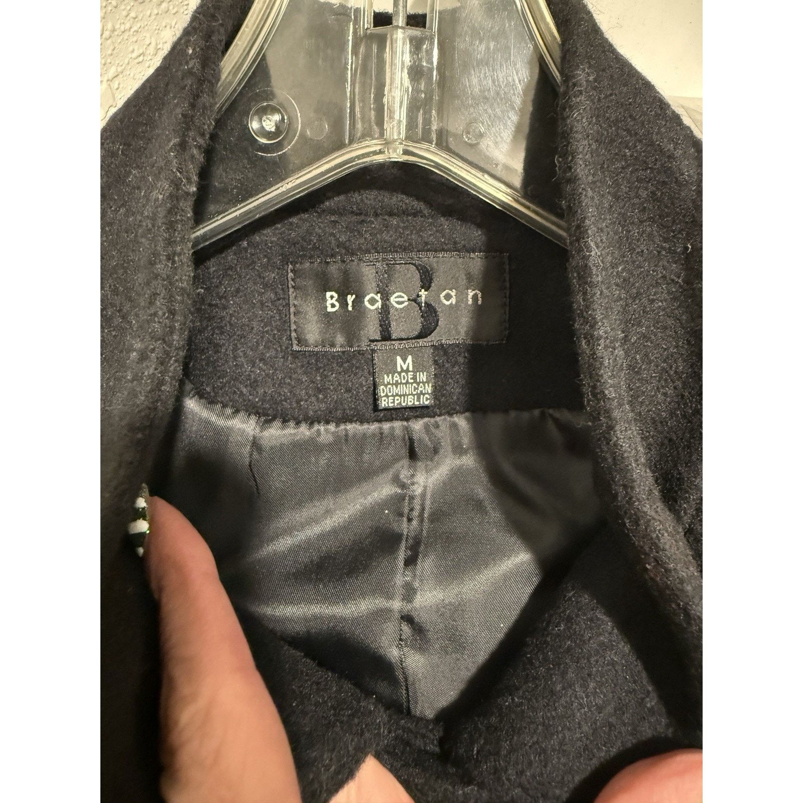 Other Braetan Women's Wool Blend Black 6 Button Up Pea Coat Size M Size M / US 6-8 / IT 42-44 - 7 Thumbnail