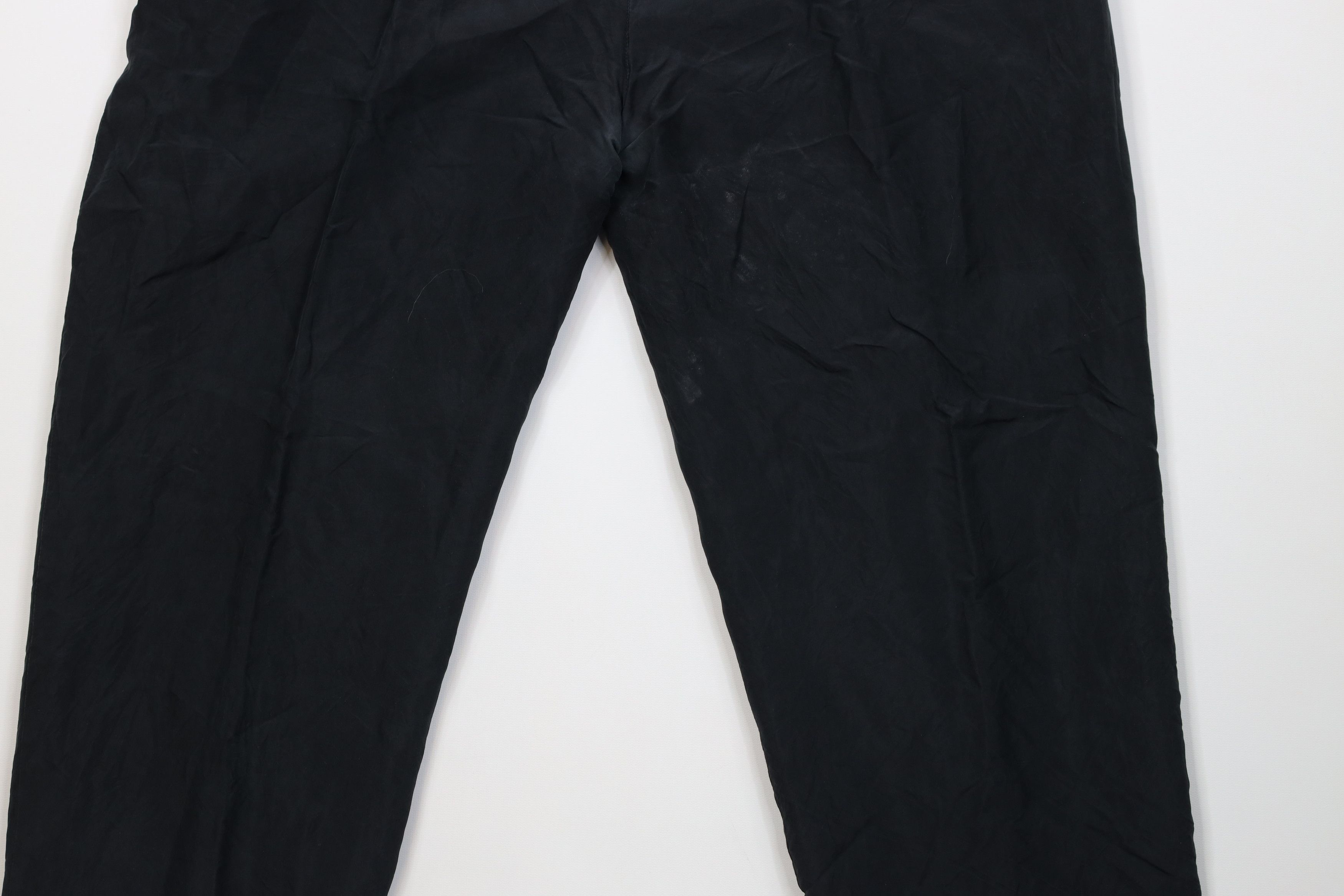 Vintage AS IS Vintage 90s Streetwear Lightweight Silk Pants Black Size 32" / US 10 / IT 46 - 14 Thumbnail