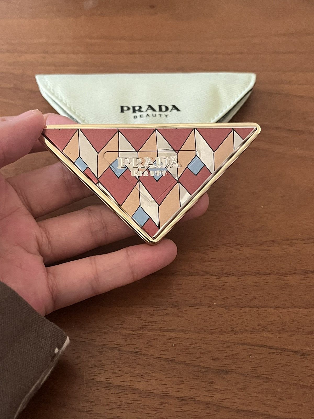 PRADA　プラダ　ミラー Prada Prada beauty triangle pocket mirror | Grailed