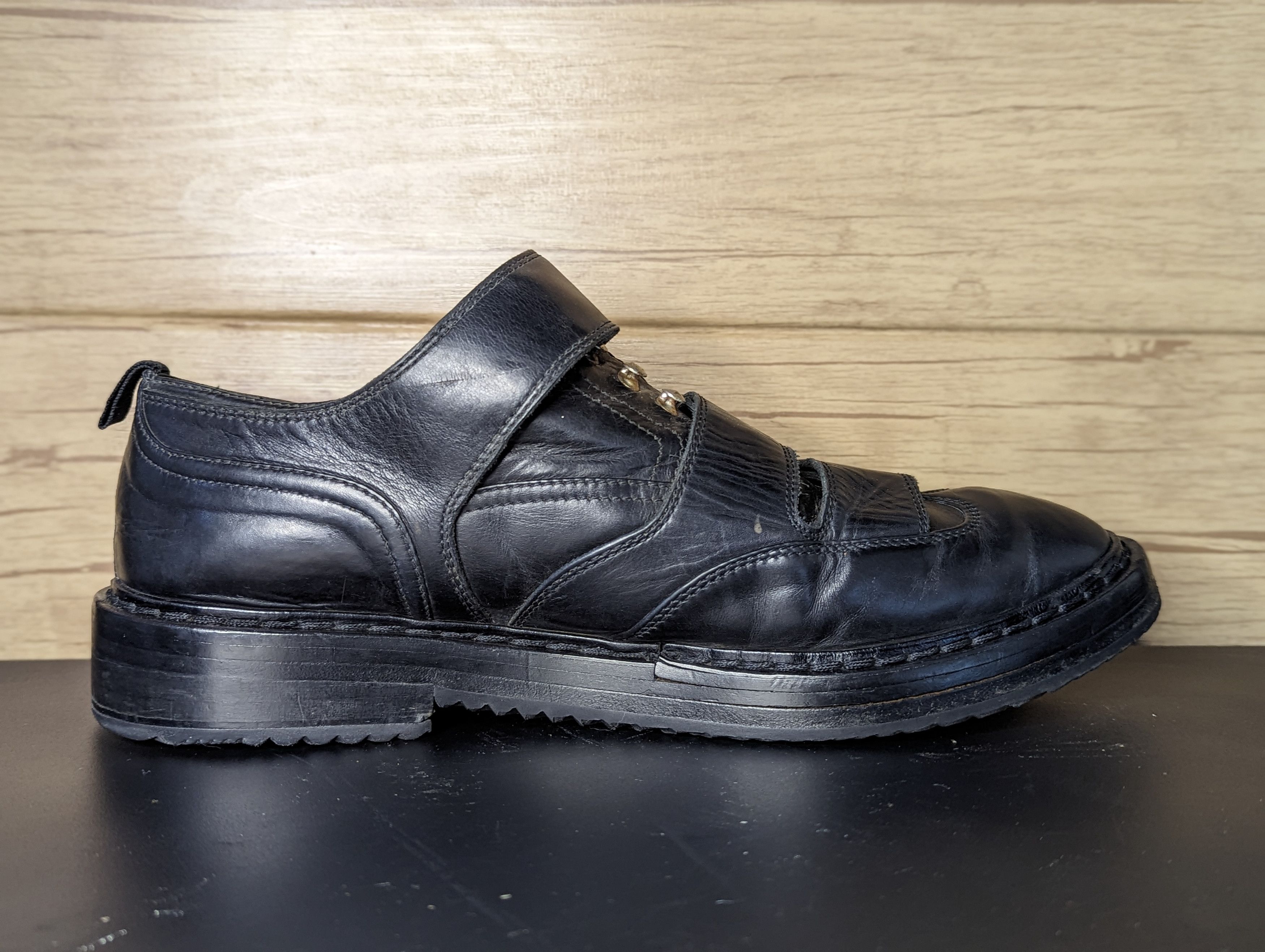 Kris Van Assche Kris Van Assche Three-Strap Derby Leather Shoes Size US 9 / EU 42 - 4 Thumbnail