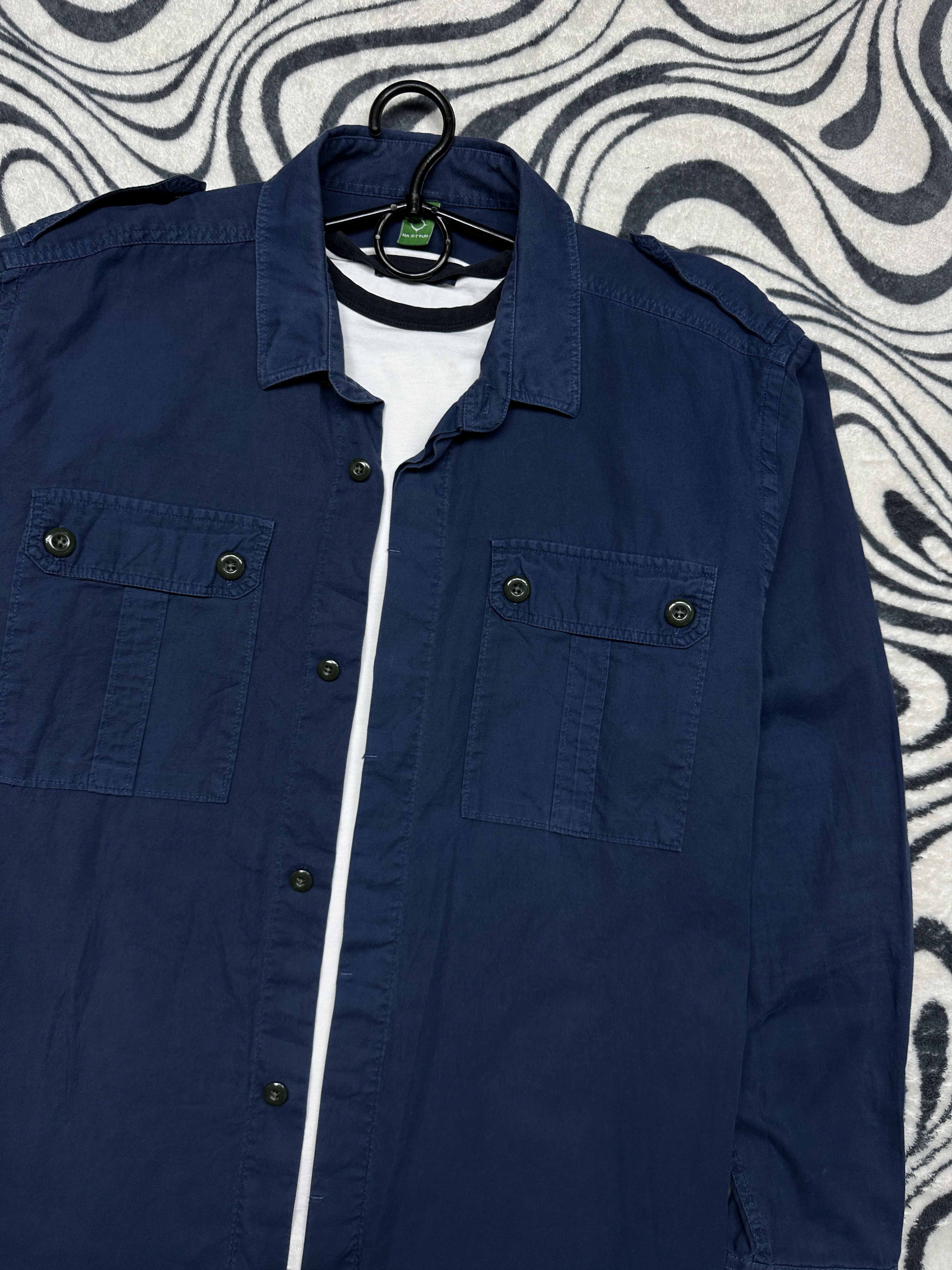 Massimo Osti Ma.Strum Vintage Mens Overshirt Shirt Size US XL / EU 56 / 4 - 2 Thumbnail