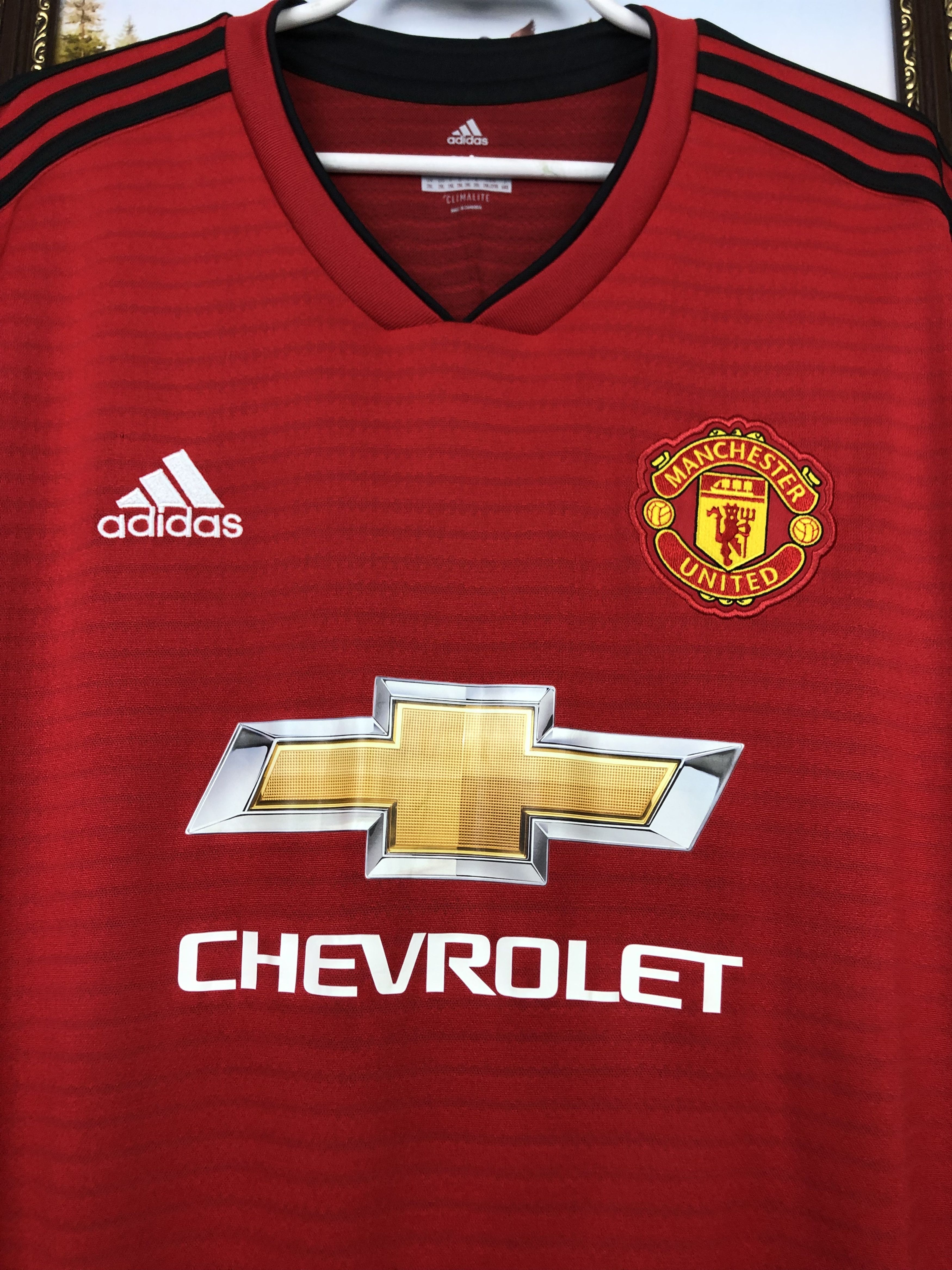 Adidas Manchester United football shirt 2018 Soccer Lindelof Jersey Size US XXL / EU 58 / 5 - 6 Thumbnail