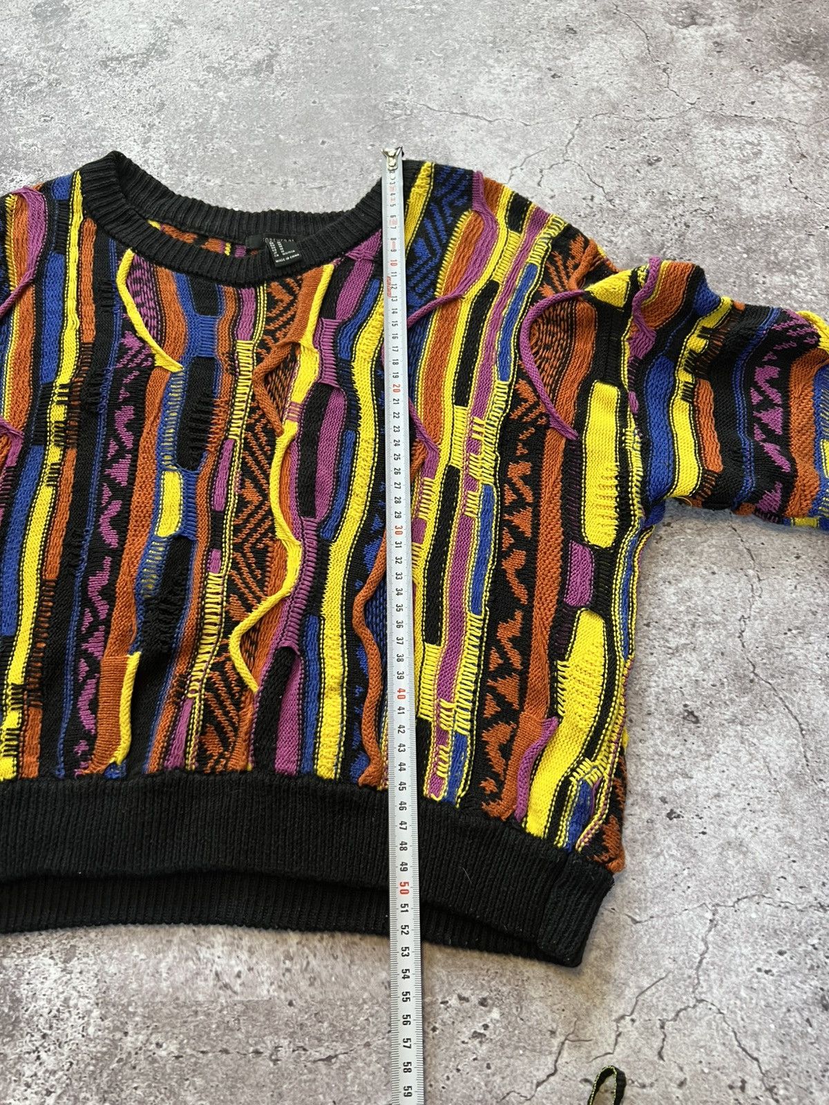 Other Vintage Coogi Style Cropped Sweater Geometric Knit Pattern Size US M / EU 48-50 / 2 - 5 Thumbnail