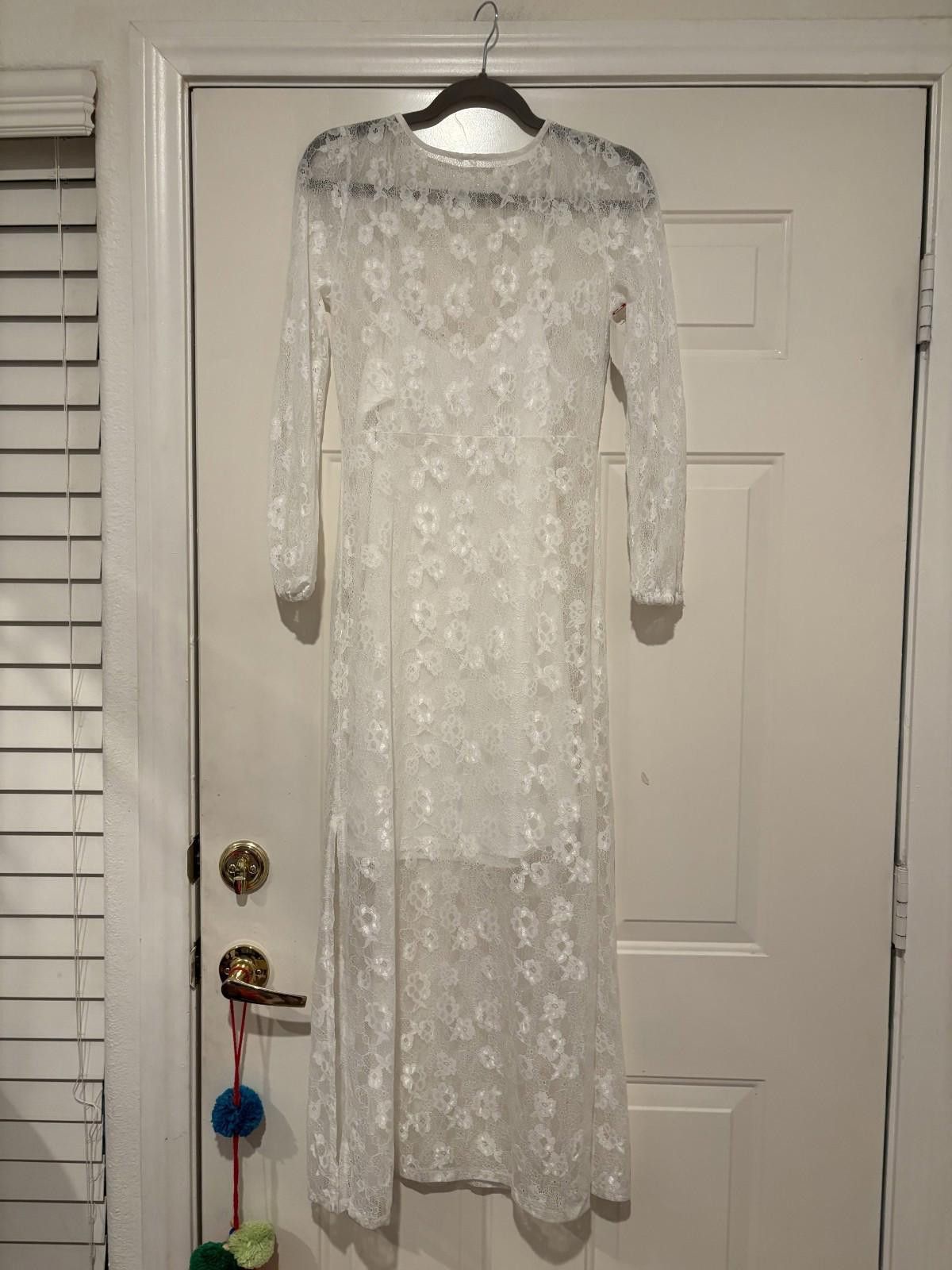 Nordstrom Womens Open Edit sz XS Nordstroms white lace dress #342 Size XS / US 0-2 / IT 36-38 - 1 Thumbnail