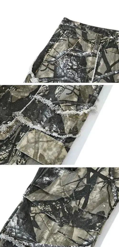 Japanese Brand × Jean #20 Camouflage Baggy Flare Jeans Cargo Size US 35 - 3 Thumbnail