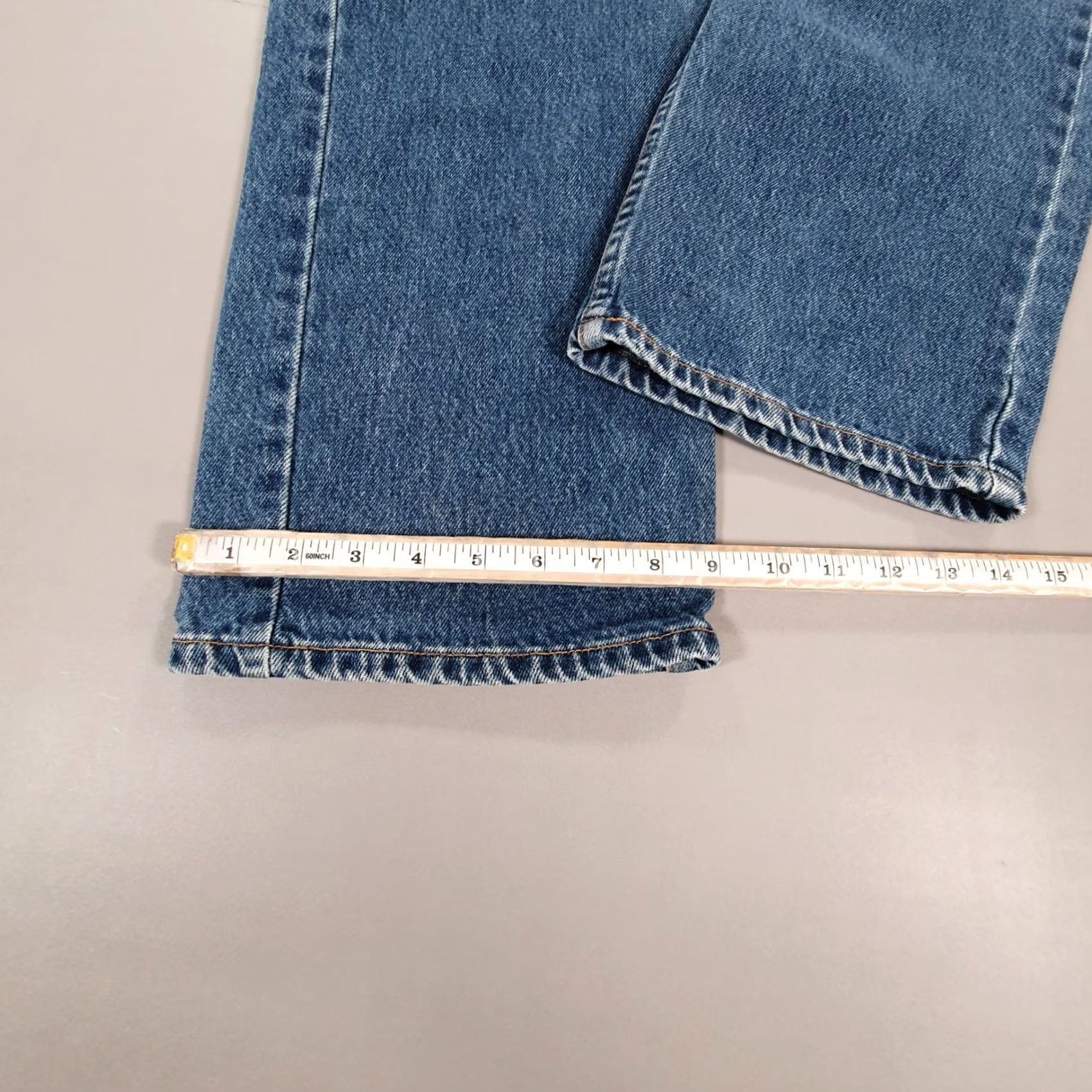 Levi's Levis Jeans Blue Regular 40 32 Denim 5-Pocket Straight Belt Zip Fly Mens W40 L32 Classic Size US 40 / EU 56 - 7 Thumbnail