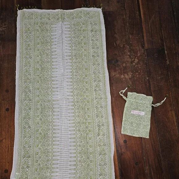 Other Green and White Graham Kandiah Scarf Size ONE SIZE - 1 Thumbnail