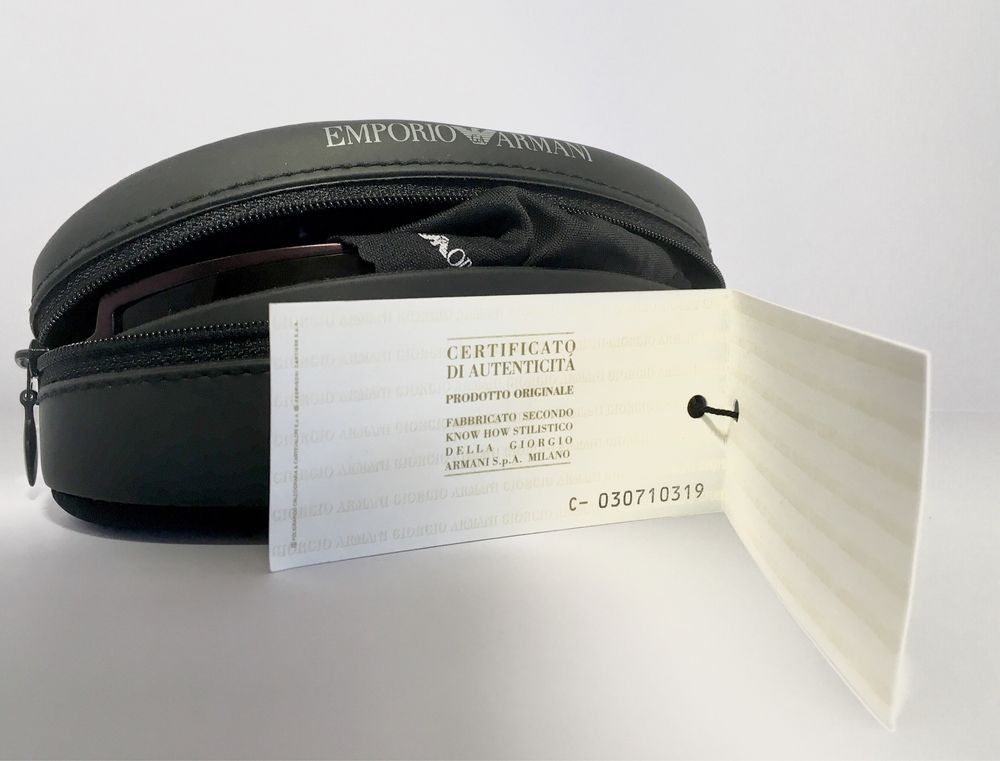 Emporio Armani Armani Vintage Sunglasses Black/Burgundy Size ONE SIZE - 8 Thumbnail