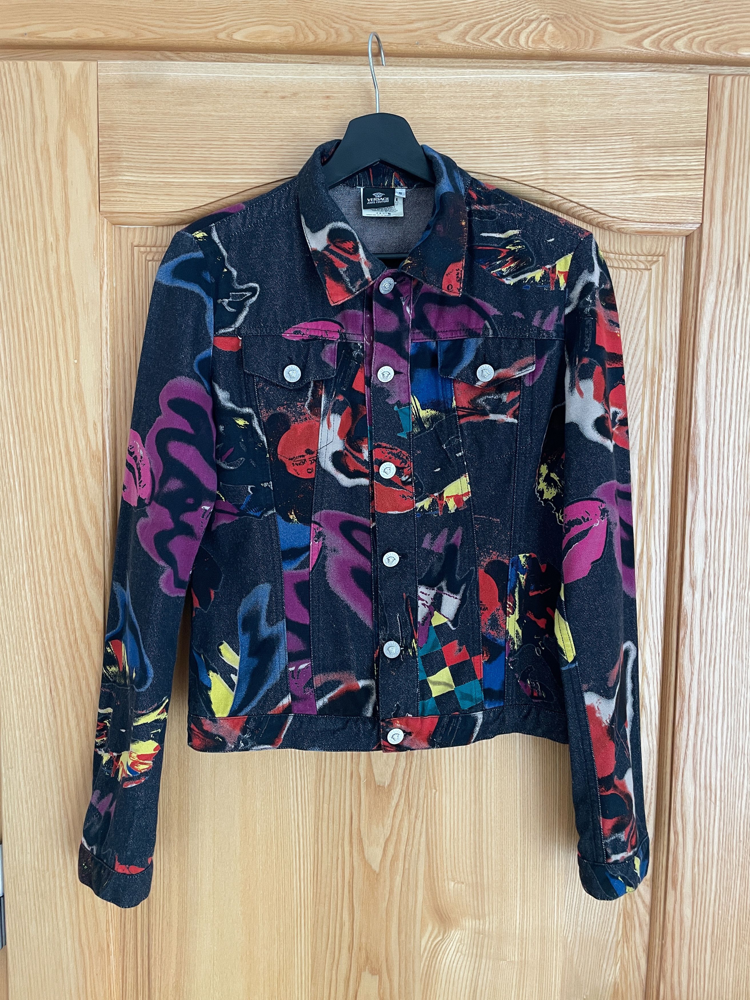 Versace 1990s denim graffiti jacket Size S / US 4 / IT 40 - 6 Thumbnail