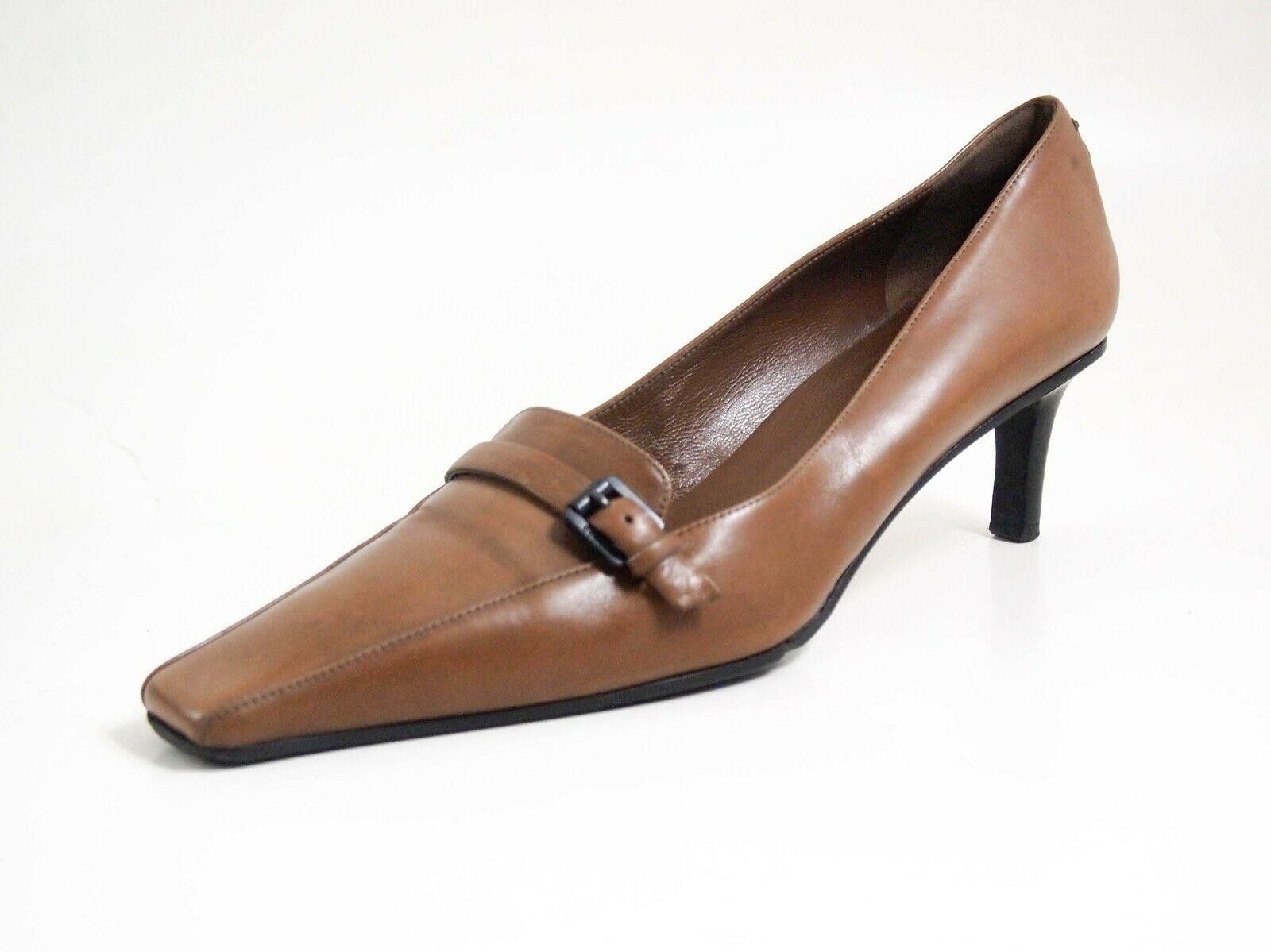 Gucci Gucci Mid Heel Pumps Brown Leather Womens US 10 C EU 40 Size US 10 / IT 40 - 1 Thumbnail
