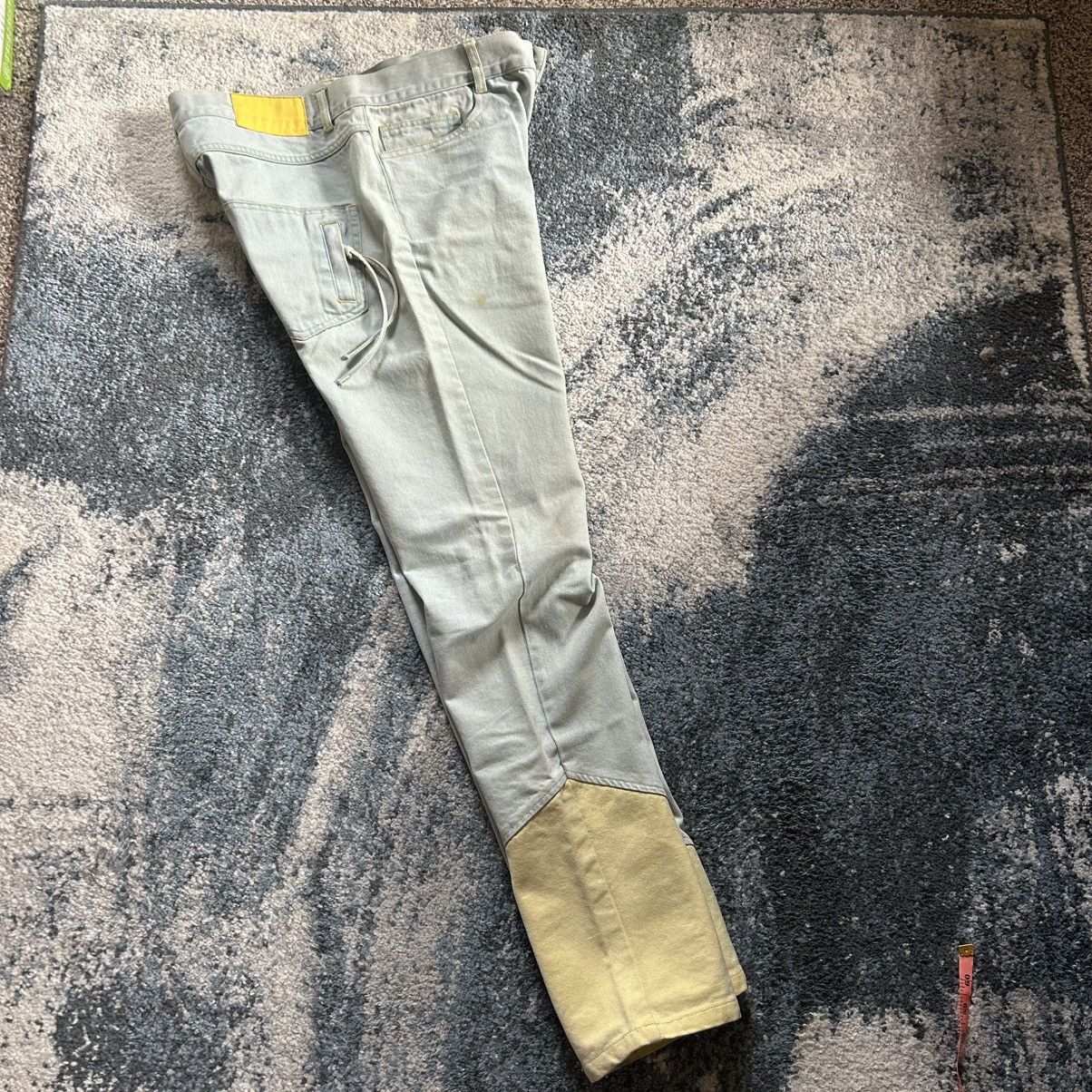 C2H4 Spring Summer 17 Sour Bullet Patchwork Paneled Bleach Denim Size US 33 - 12 Thumbnail